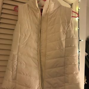 White Puffy Vest